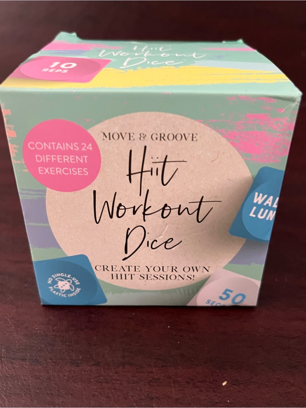 HIIT Workout Dice - Pink & Teal